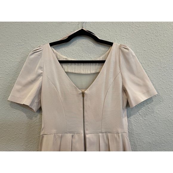 NWT Axara Paris Pleated Nude Dress Sheer Panels Size 10 a997 - Picture 5 of 11